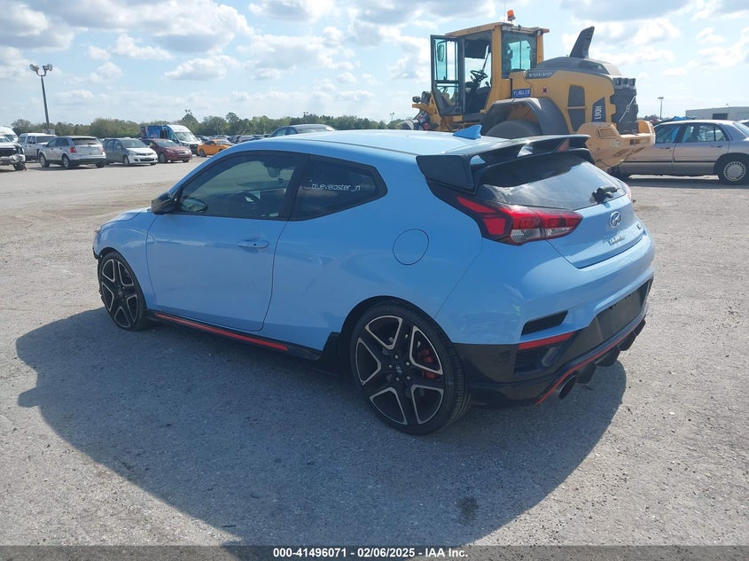 Vin: kmht36ah8mu010054, lot: 41986730, hyundai veloster n 20213