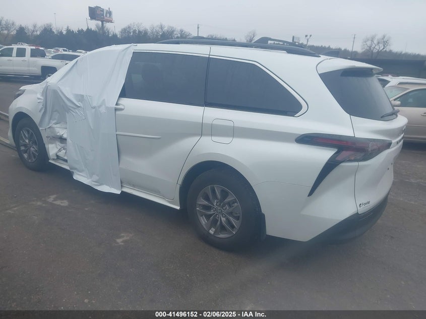 Vin: 5tdyrkec3rs182150, lot: 41986811, toyota sienna xle 20243