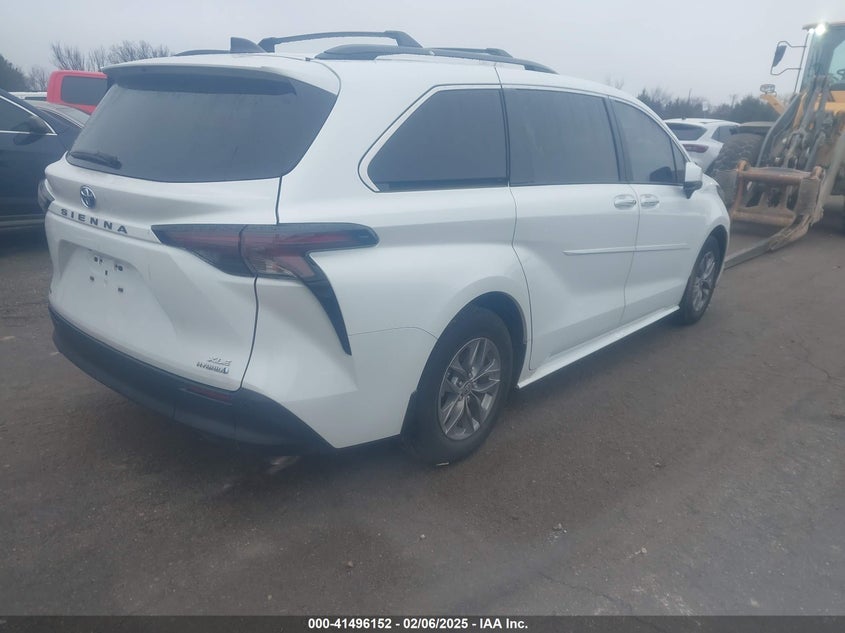 Vin: 5tdyrkec3rs182150, lot: 41986811, toyota sienna xle 20244