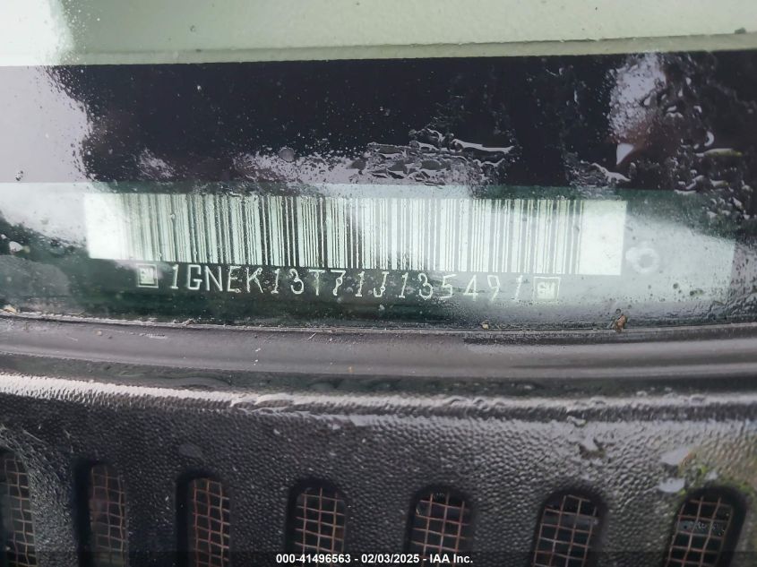 2001 Chevrolet Tahoe Lt VIN: 1GNEK13T71J135491 Lot: 41496563