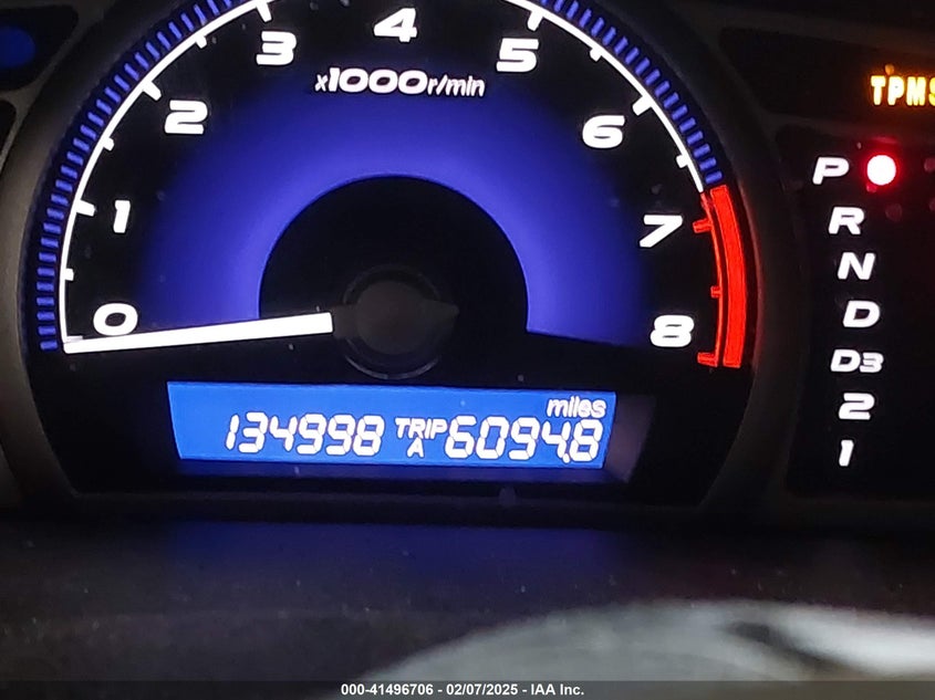 2008 HONDA CIVIC VIN: 1HGFA16598L028553