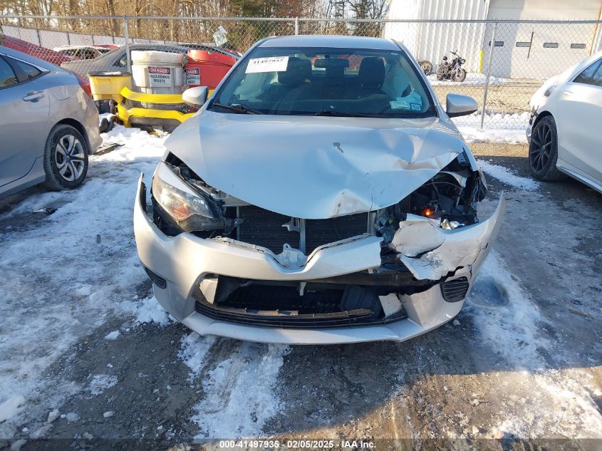 2016 Toyota Corolla Le VIN: 2T1BURHE2GC595337 Lot: 41497935