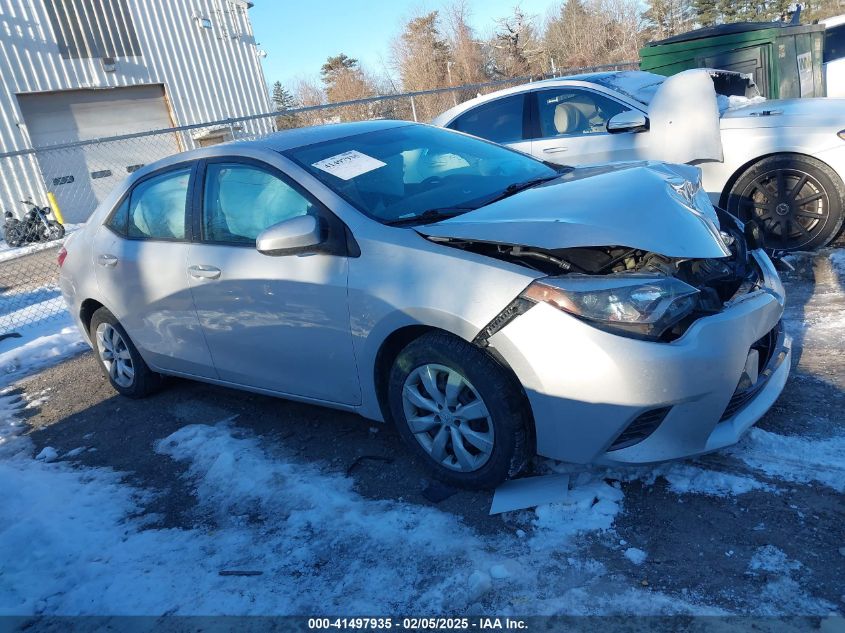 2016 Toyota Corolla Le VIN: 2T1BURHE2GC595337 Lot: 41497935