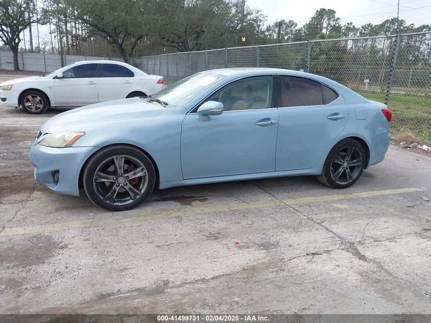 2012 LEXUS IS VIN: JTHBF5C21C5177504