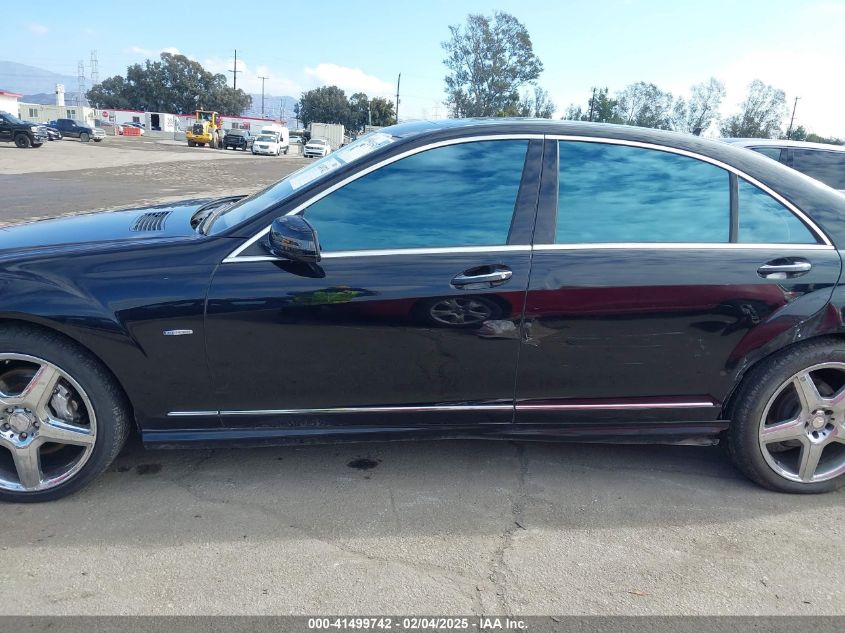 2012 Mercedes-Benz S 550 VIN: WDDNG7DB0CA421520 Lot: 41499742