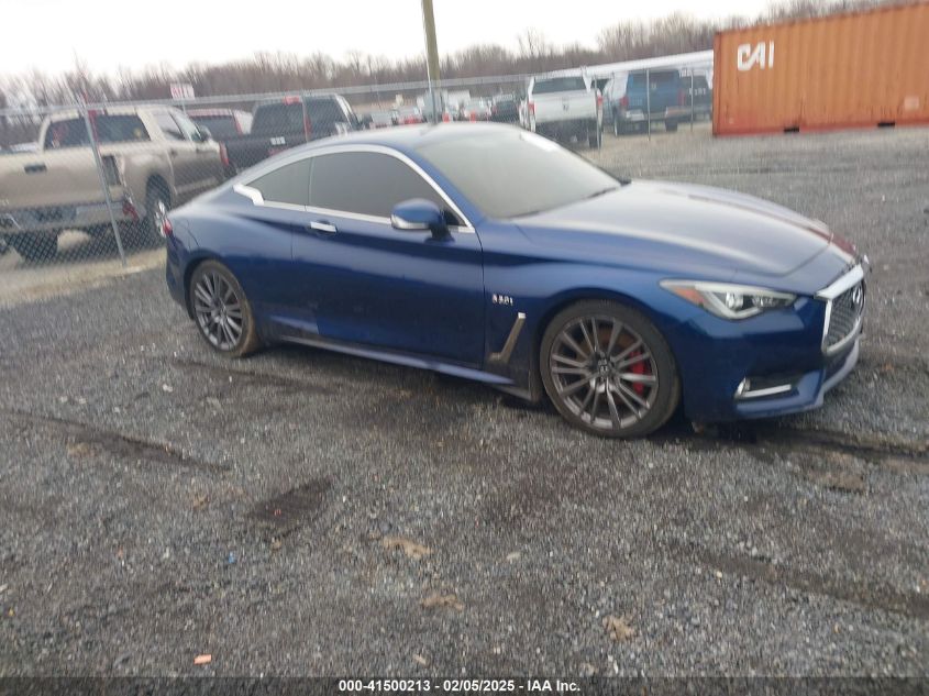 2017 Infiniti Q60 3.0T Red Sport 400 VIN: JN1FV7EKXHM610963 Lot: 41500213