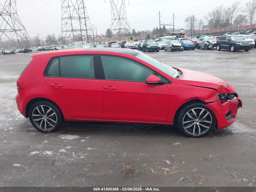 2015 VOLKSWAGEN GOLF TSI SE 4-DOOR - 3VW217AU7FM000953