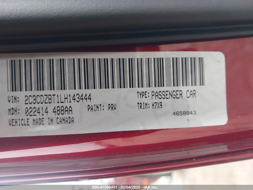 2020 DODGE CHALLENGER R/T - 2C3CDZBT1LH143444