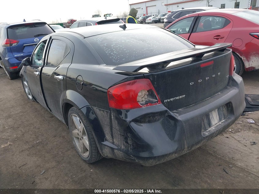 2012 DODGE AVENGER VIN: 1C3CDZCB9CN260315