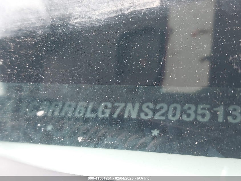 2022 RAM 1500 CLASSIC VIN: 1C6RR6LG7NS203513