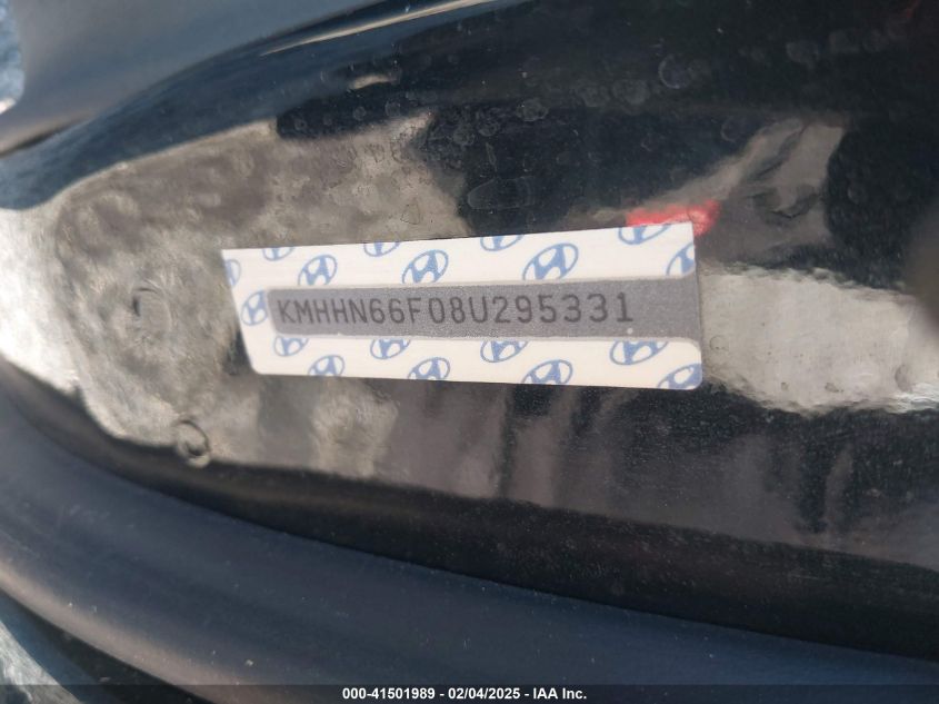 2008 Hyundai Tiburon Gt/Gt Limited/Se VIN: KMHHN66F08U295331 Lot: 41501989
