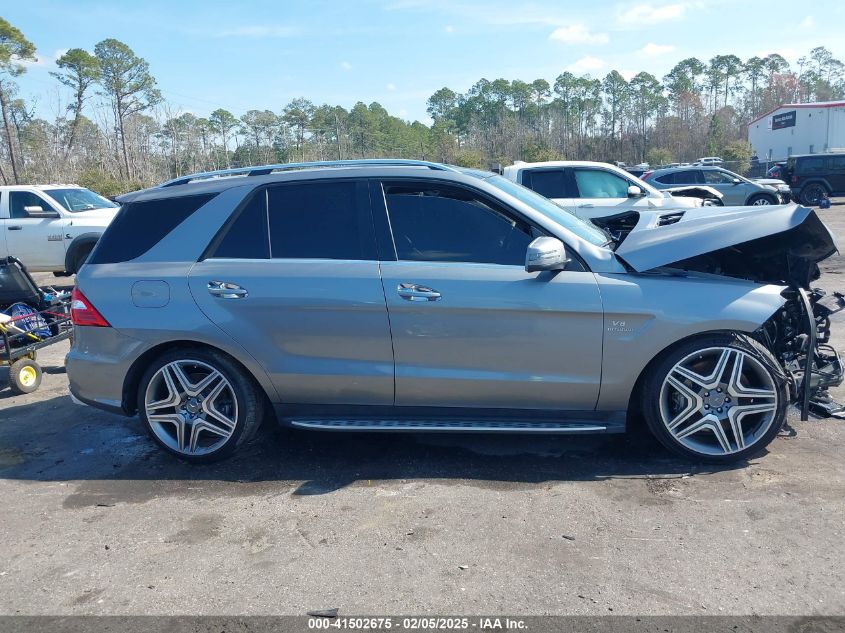 2013 Mercedes-Benz Ml 63 Amg 4Matic VIN: 4JGDA7EB9DA155725 Lot: 41502675