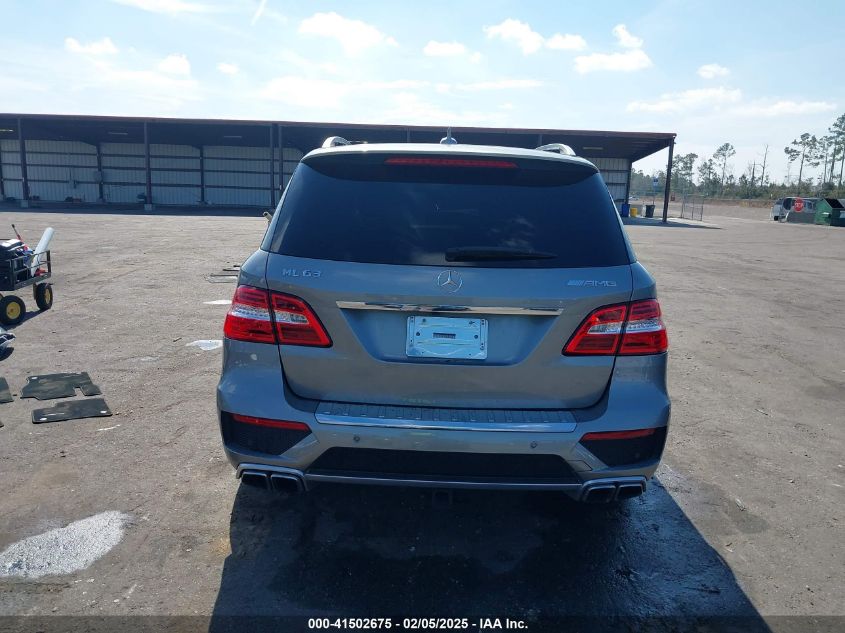 2013 Mercedes-Benz Ml 63 Amg 4Matic VIN: 4JGDA7EB9DA155725 Lot: 41502675