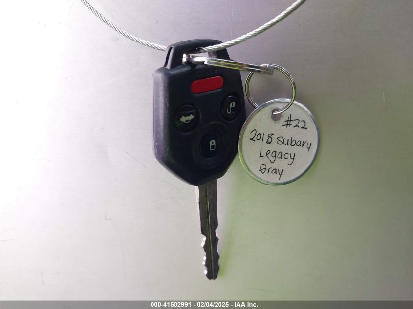 2018 Subaru Legacy 2.5I VIN: 4S3BNAA60J3011809 Lot: 41502991