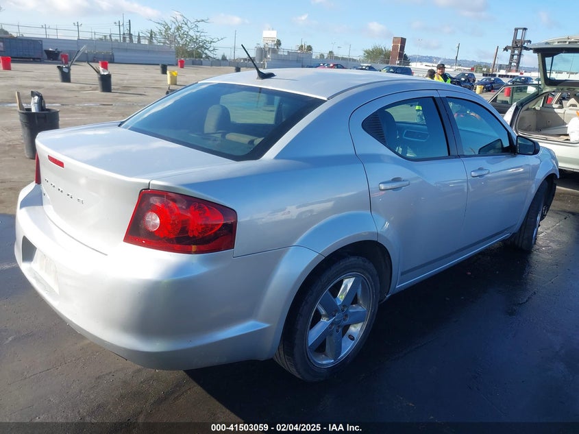 2011 DODGE AVENGER VIN: 1B3BD4FBXBN591829