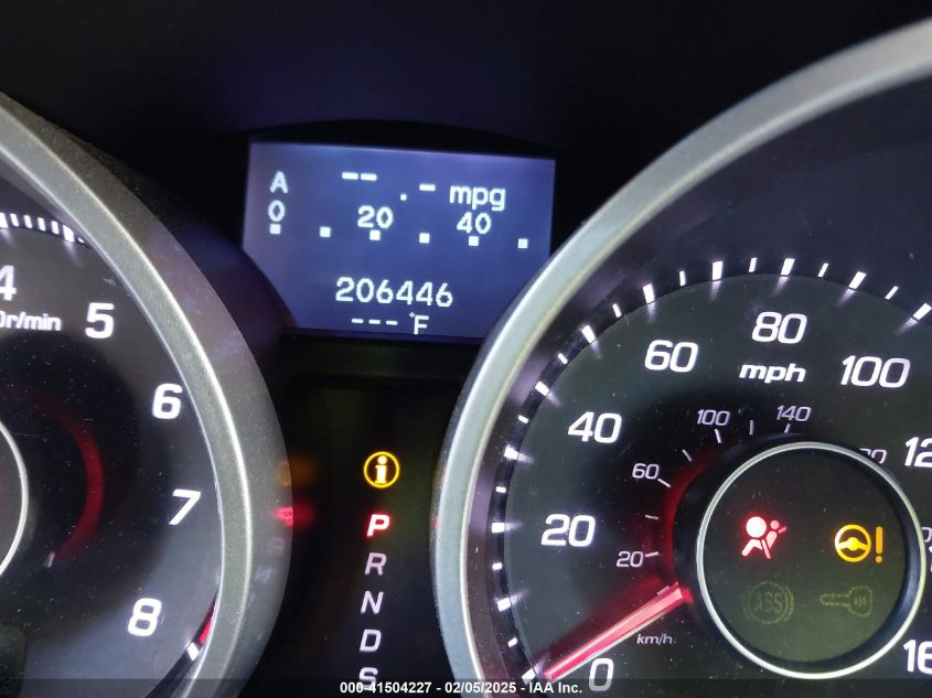 2012 Acura Tl 3.7 VIN: 19UUA9F55CA002476 Lot: 41504227