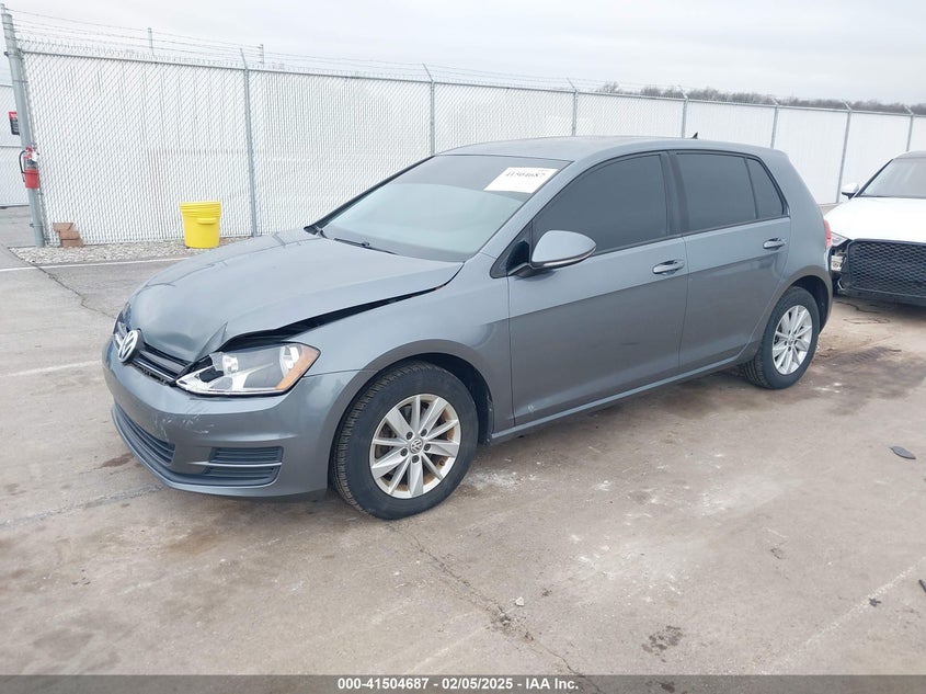2016 VOLKSWAGEN GOLF TSI S 4-DOOR - 3VW217AUXGM019725