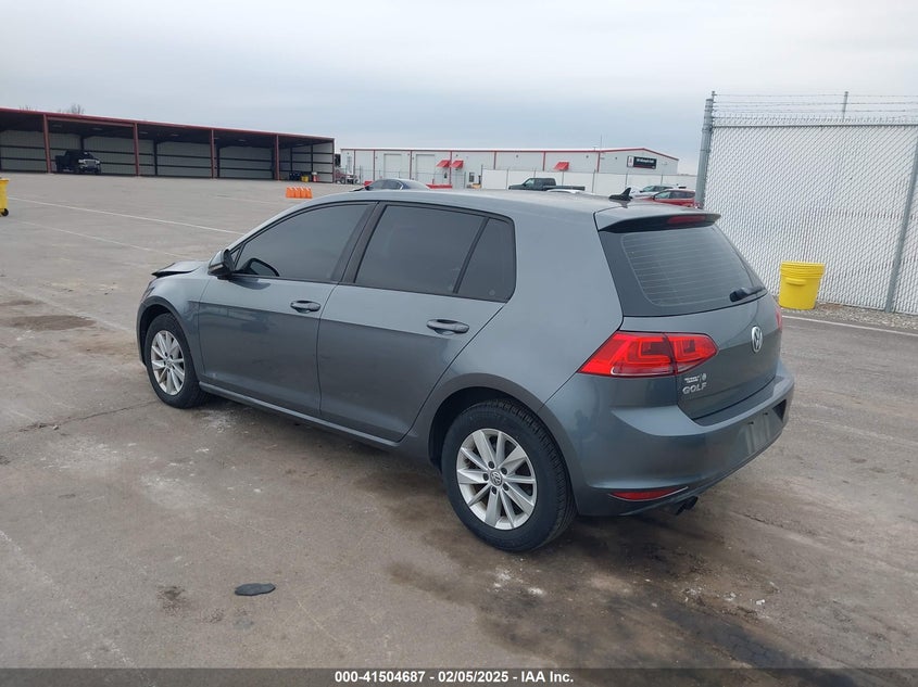 2016 VOLKSWAGEN GOLF TSI S 4-DOOR - 3VW217AUXGM019725