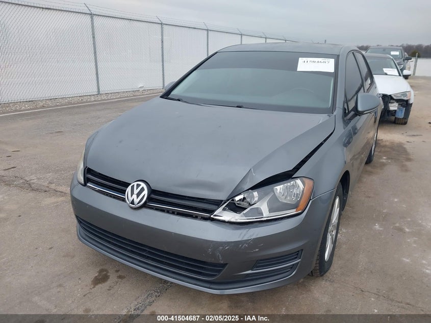 2016 VOLKSWAGEN GOLF TSI S 4-DOOR - 3VW217AUXGM019725