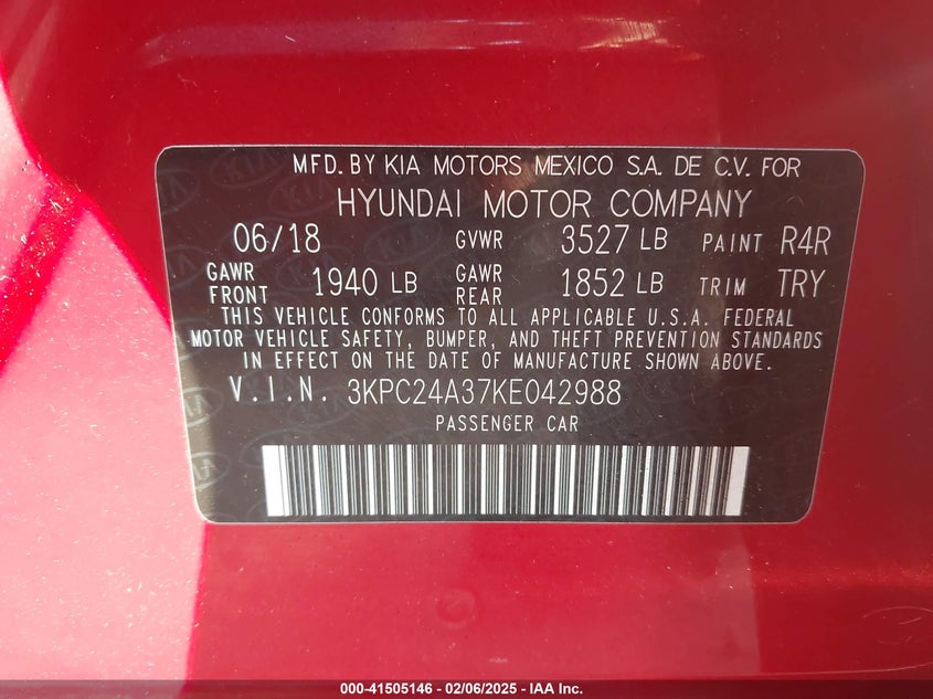 2019 HYUNDAI ACCENT SE - 3KPC24A37KE042988