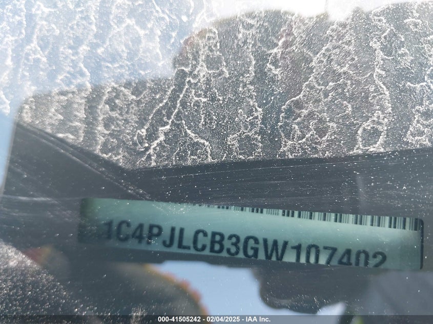 2016 JEEP CHEROKEE ALTITUDE - 1C4PJLCB3GW107402