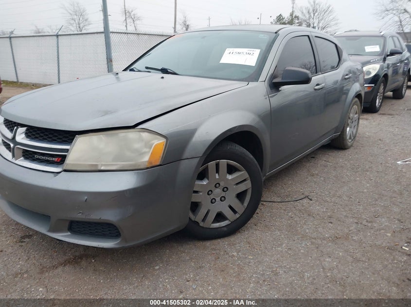 Vin: 1c3cdzab6cn325785, lot: 41995961, dodge avenger se 20122