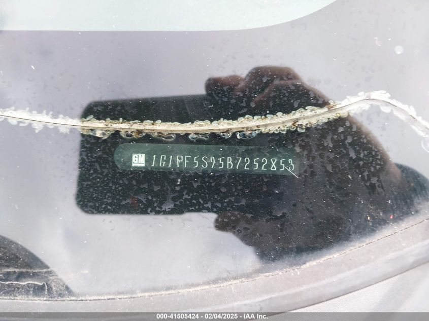 2011 Chevrolet Cruze 1Lt VIN: 1G1PF5S95B7252853 Lot: 41505424