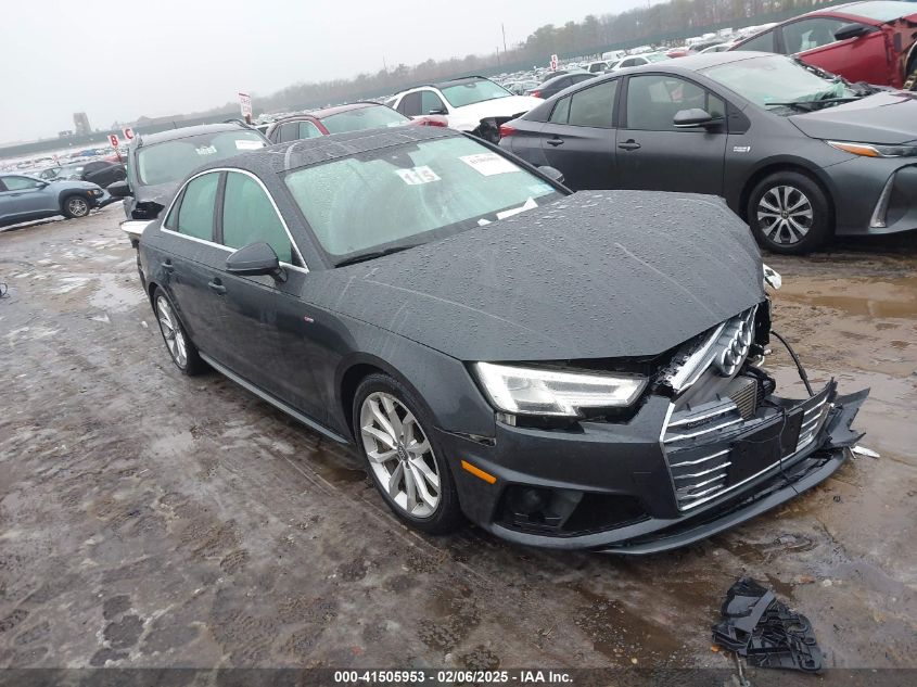 2019 AUDI A4 45 PREMIUM - WAUENAF42KN012581