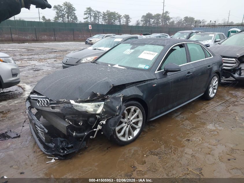 2019 AUDI A4 45 PREMIUM - WAUENAF42KN012581