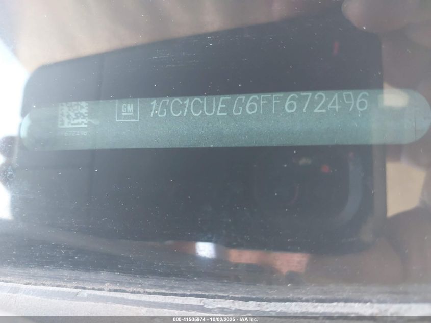 2015 Chevrolet Silverado 2500Hd Wt VIN: 1GC1CUEG6FF672496 Lot: 41505974