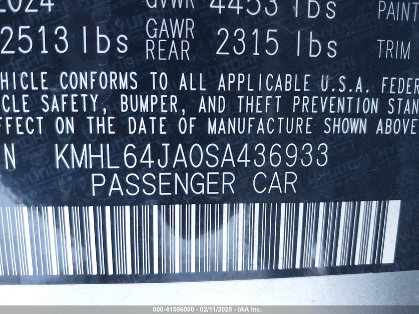 2025 HYUNDAI SONATA SEL - KMHL64JA0SA436933