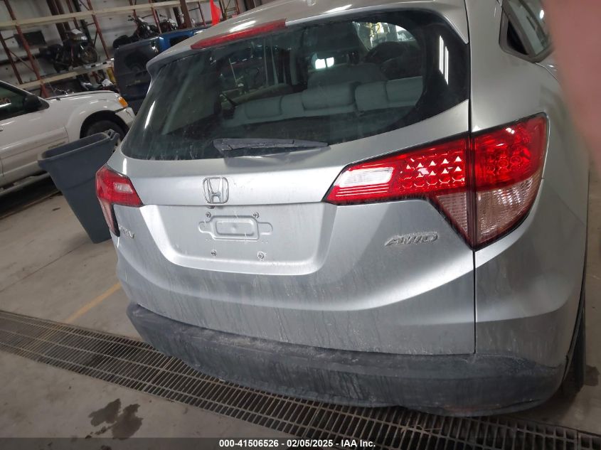 2016 Honda Hr-V Lx VIN: 3CZRU6H3XGM745370 Lot: 41506526