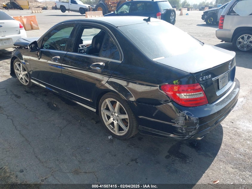 2012 MERCEDES-BENZ C 250 VIN: WDDGF4HB7CR192419
