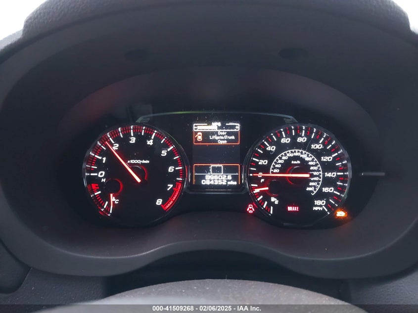 2019 Subaru Wrx Premium VIN: JF1VA1B63K9815324 Lot: 41509268