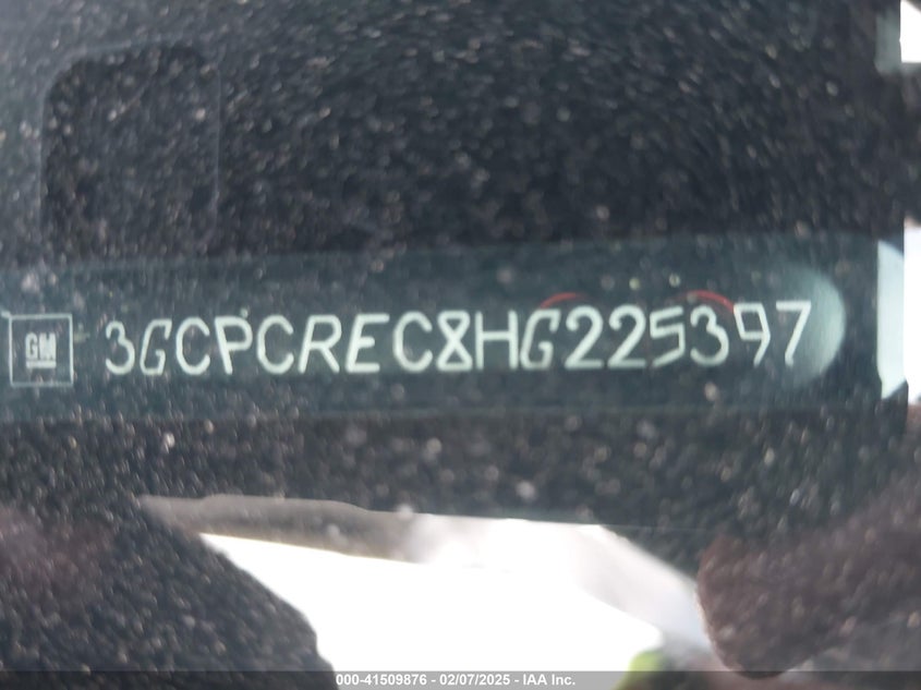 2017 CHEVROLET SILVERADO 1500 1LT - 3GCPCREC8HG225397