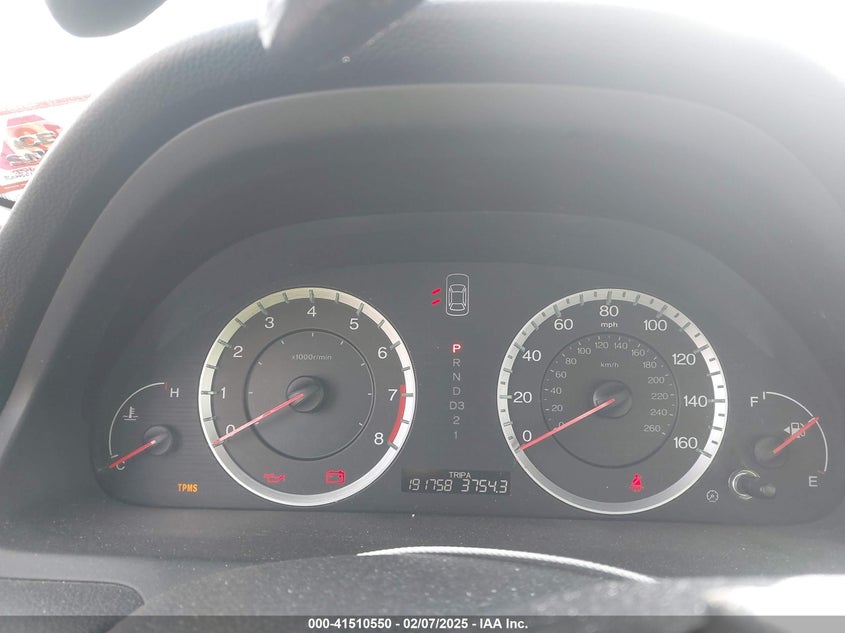 2008 HONDA ACCORD VIN: 1HGCP36878A004187