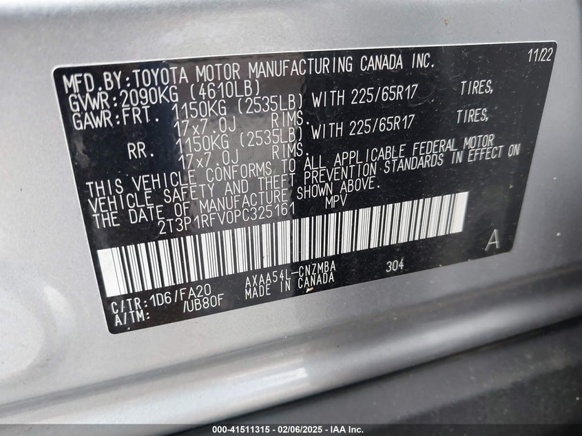 2023 TOYOTA RAV4 XLE - 2T3P1RFV0PC325161