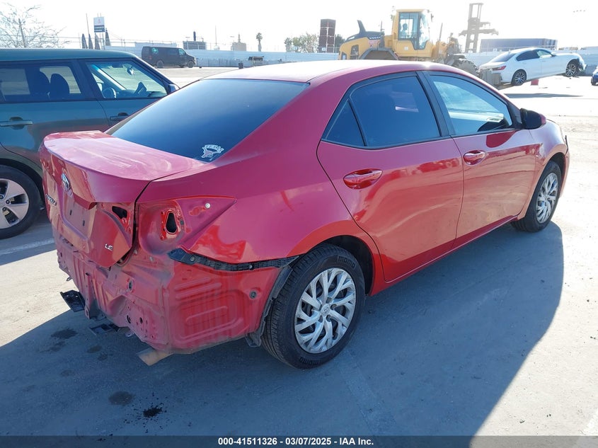 2018 TOYOTA COROLLA VIN: 5YFBURHE6JP806806