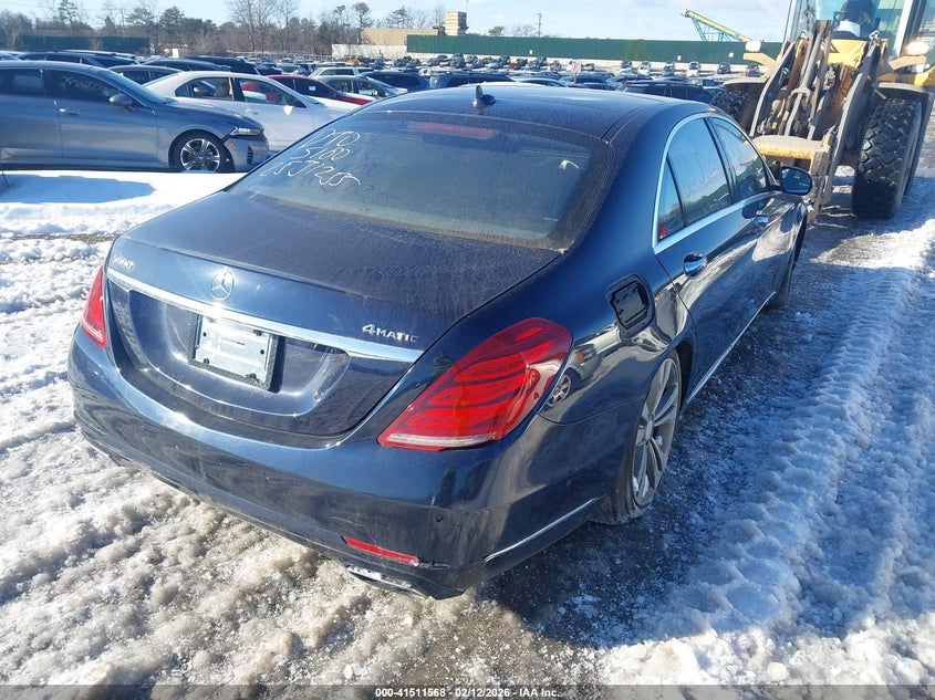 Vin: wddug8fb0fa118076, lot: 42002235, mercedes-benz s 550 4matic 20154