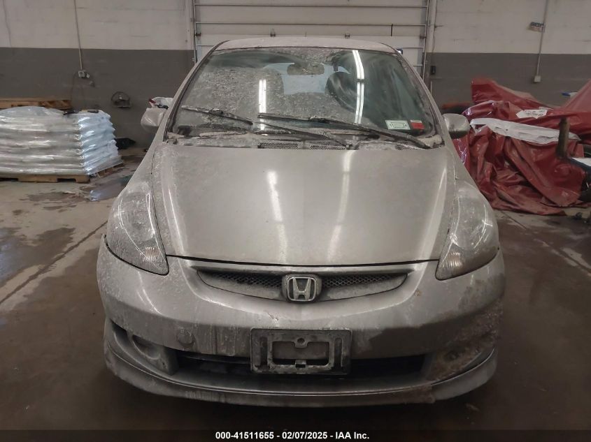 2007 Honda Fit Sport VIN: JHMGD38657S000389 Lot: 41511655