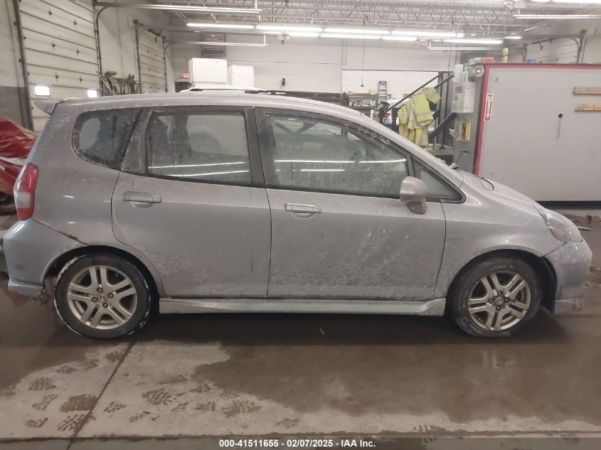 2007 Honda Fit Sport VIN: JHMGD38657S000389 Lot: 41511655