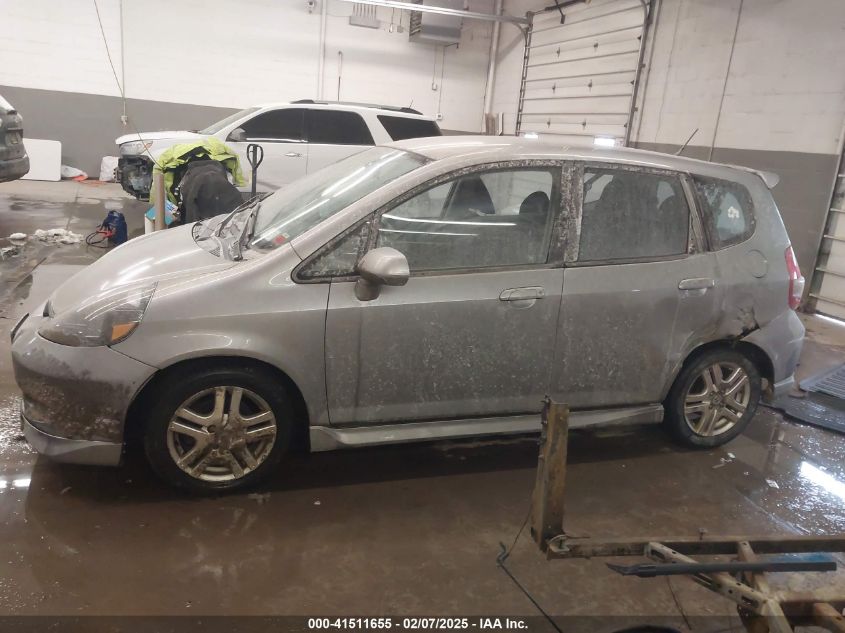 2007 Honda Fit Sport VIN: JHMGD38657S000389 Lot: 41511655