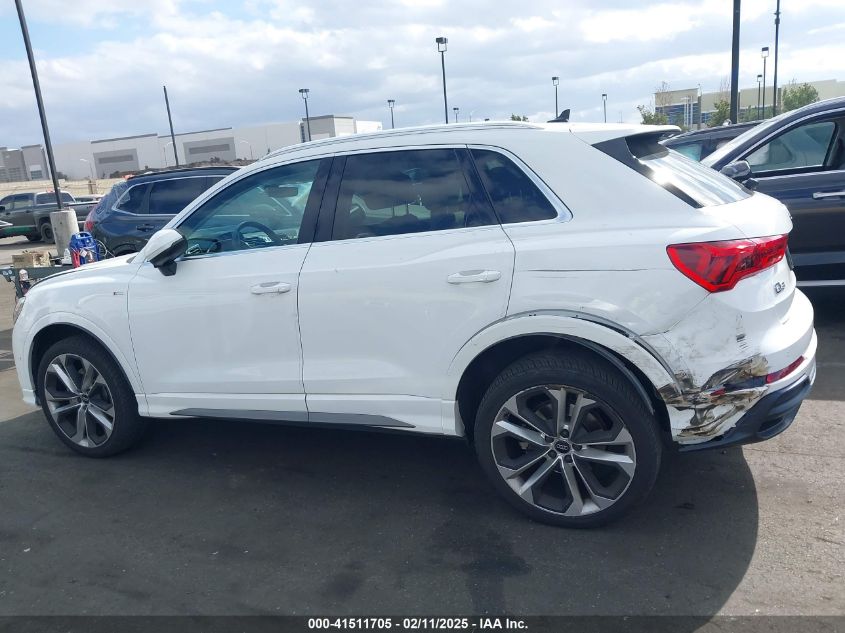 2020 AUDI Q3 PRESTIGE 45 TFSI S LINE QUATTRO TIPTRONIC - WA1FECF31L1107291