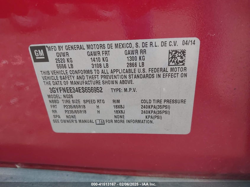 2014 CADILLAC SRX LUXURY COLLECTION - 3GYFNEE34ES656952