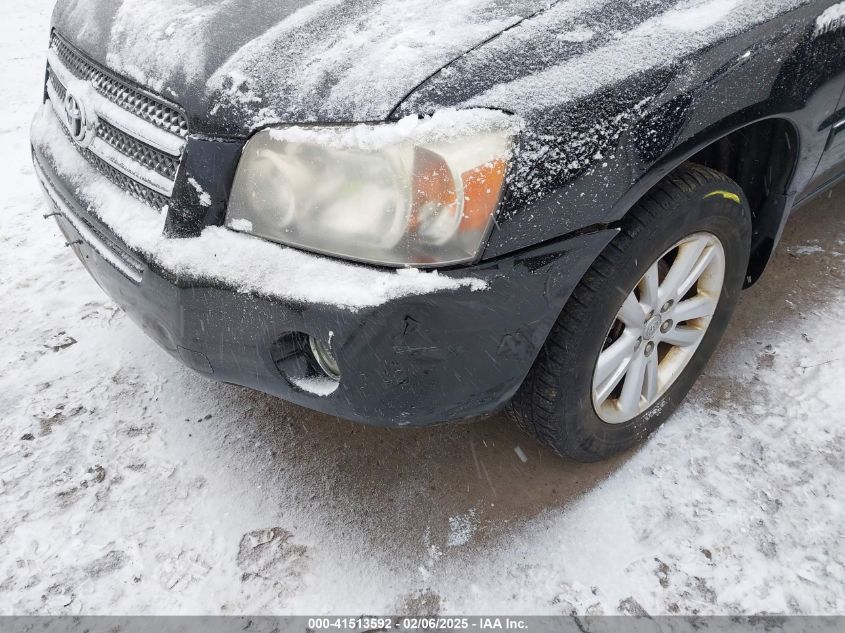 2006 Toyota Highlander Hybrid V6 VIN: JTEEW21AX60018369 Lot: 41513592