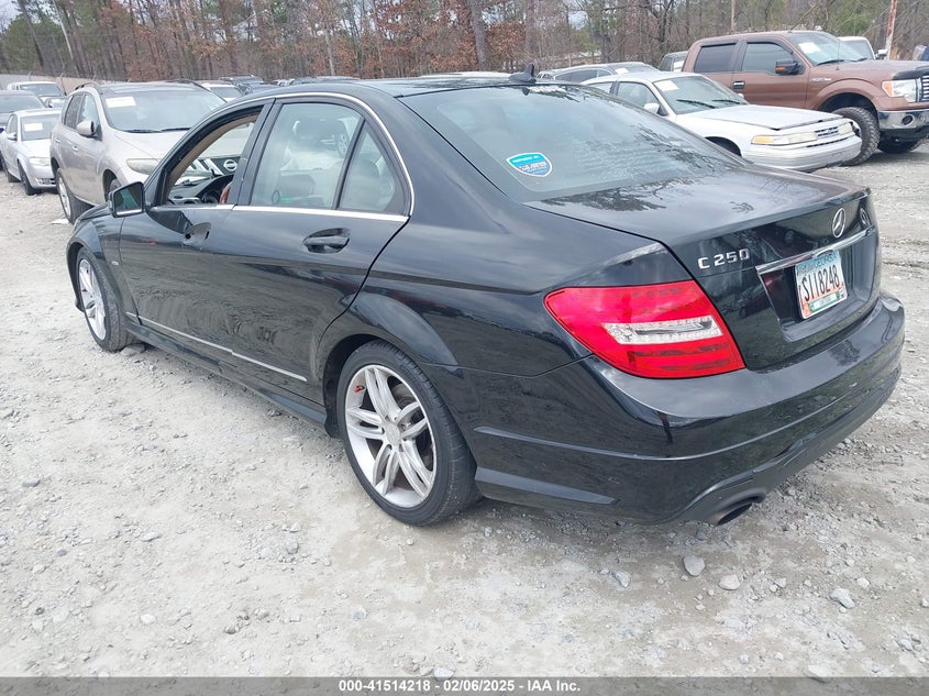 Vin: wddgf4hb1ca672518, lot: 42004884, mercedes-benz c 250 luxury/sport 20123