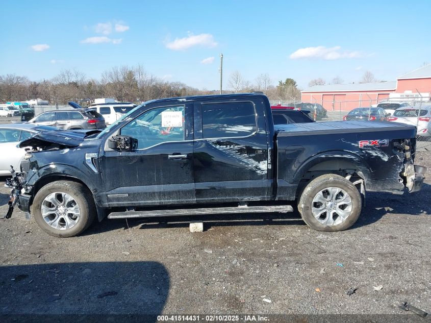 2022 Ford F-150 Platinum VIN: 1FTFW1ED3NFA42502 Lot: 41514431