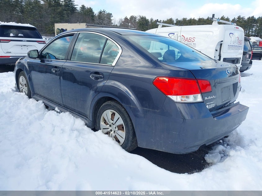 2011 SUBARU LEGACY VIN: 4S3BMCA64B3213620