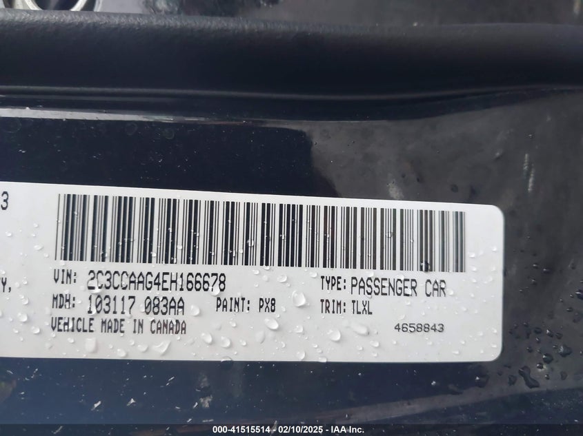 2014 CHRYSLER 300 - 2C3CCAAG4EH166678