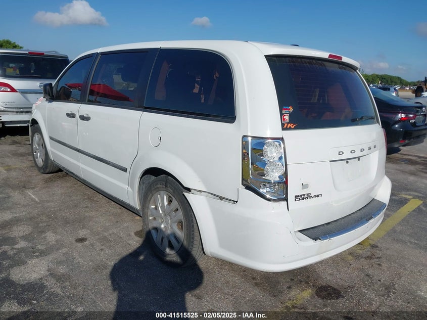 Vin: 2c4rdgbgcfr549962, lot: 42006193, dodge grand caravan se 20153